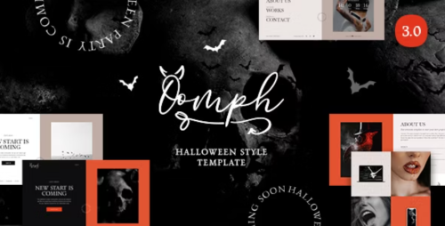 Oomph - Halloween Style Coming Soon & Landing Page Template