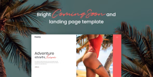 Peachy - Bright Coming Soon and Landing Page Template