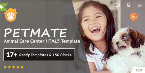 Petmate - Animal Care Center HTML5 Template