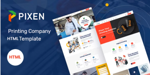 Pixen - Printing Services Company HTML5 Template