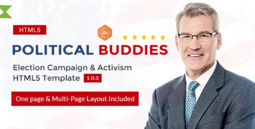 Political Buddies - Election Campaign & Activism HTML5 Template