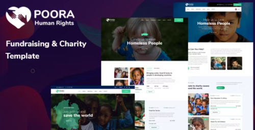 Poora - Fundraising & Charity Template