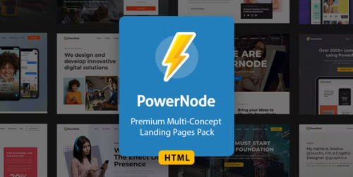 PowerNode - Multi-Concept Landing Pages HTML Template