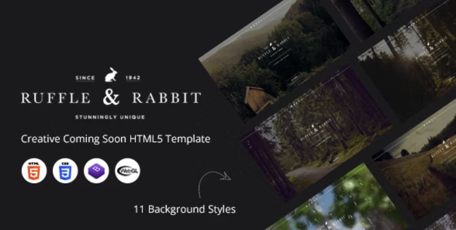Rabbit - Creative Coming Soon HTML5 Template