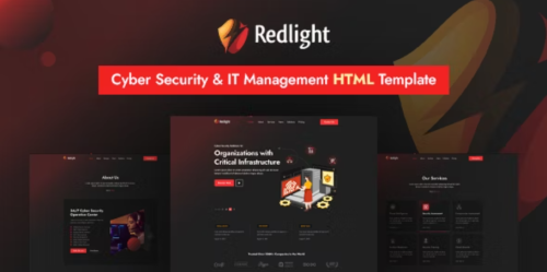 Redlight | Cyber Security & IT Management HTML Template