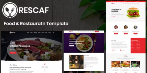 Rescaf - Food & Restaurant Template