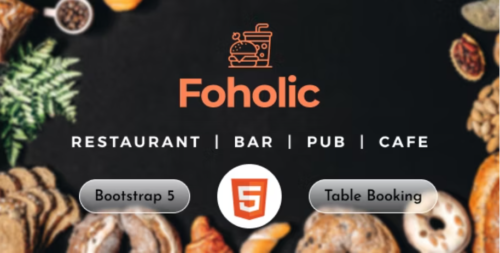 Restaurant & Cafe Template - Foholic Food