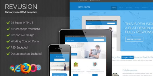 Revusion - Flat Corporate HTML Template