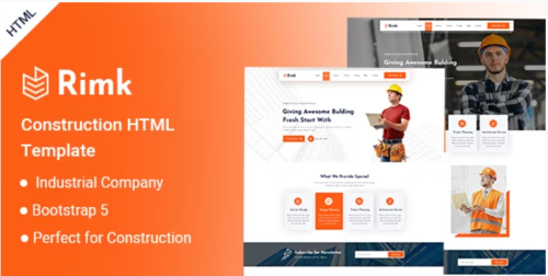 Rimk- Construction HTML Template