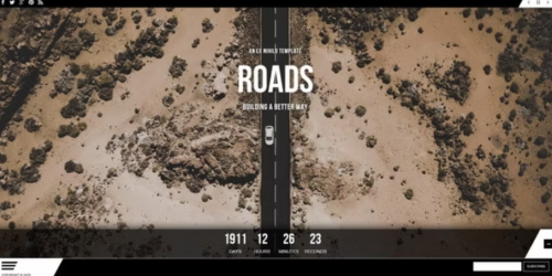 Roads || Responsive Coming Soon Page