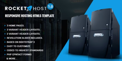 Rocket Host - Responsive Web Hosting HTML Template