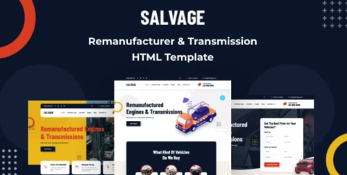 Salvage - Remanufacturer HTML Template