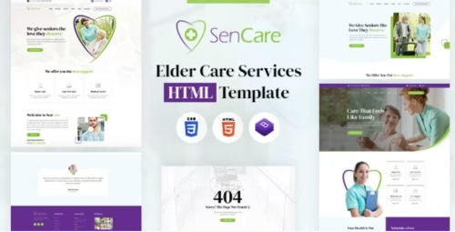 SenCare | Elderly Home & Senior Care HTML Template
