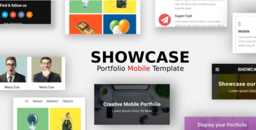 Showcase - Portfolio Mobile Template