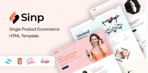 Sinp - Single Product Ecommerce HTML Template