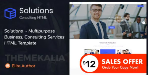 Solutions - Multipurpose Business Consulting Services HTML Template