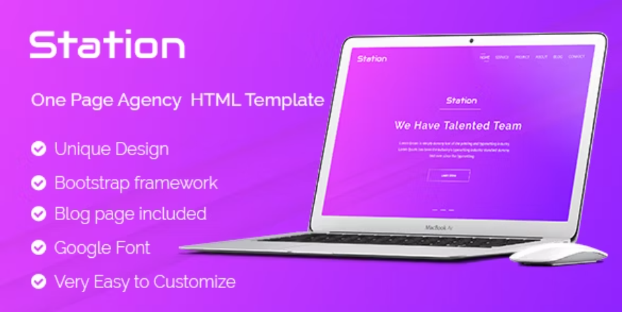 Station - Agency HTML Template