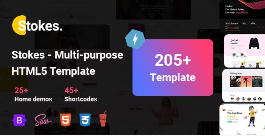 Stokes - The Responsive Multi-purpose HTML5 Template