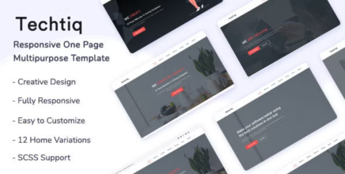 Techtiq - Responsive One Page Multipurpose Template