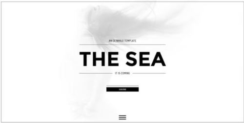 The Sea - Responsive Coming Soon Page