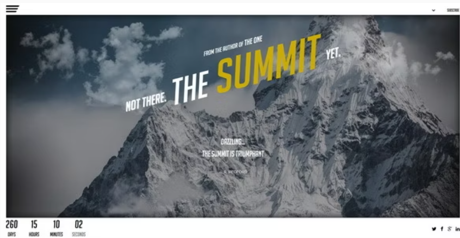 The Summit - Responsive Coming Soon Page