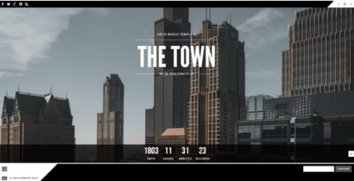 The Town - Responsive Coming Soon Page