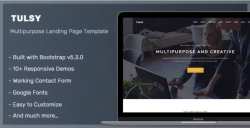 Tulsy - Multipurpose Landing Page Template