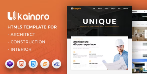 Ukainpro - Interior Design Portfolio HTML Template
