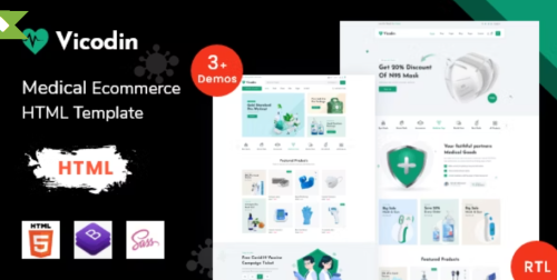 Vicodin - Health & Medical eCommerce Store Bootstrap Template