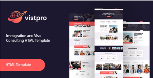 Vistpro - immigration and Visa Consulting HTML Template