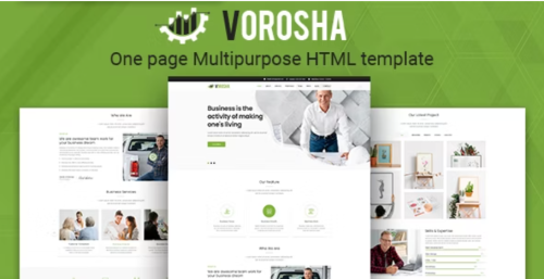 Vorosha - OnePage Multipurpose HTML Template