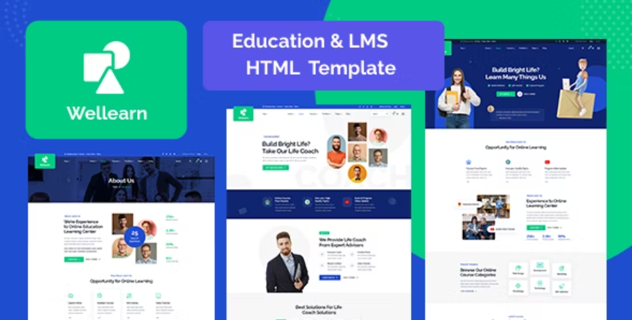 Wellern - Coach Online Courses HTML Template