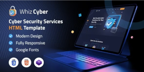 WhizCyber | Cyber Security HTML Template