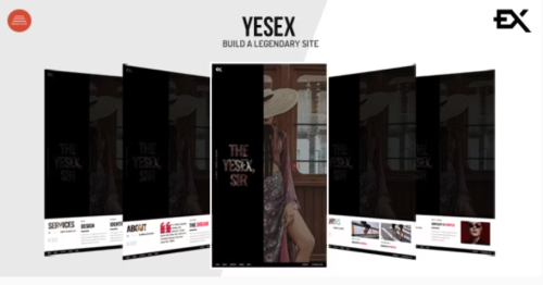 Yesex - Creative One Page Portfolio Template