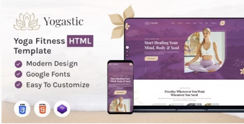 Yogastic | Yoga & Fitness HTML Template