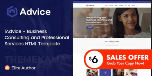 iAdvice - Business Consulting and Professional Services HTML Template