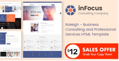 inFocus - Business Consulting and Professional Services HTML Template