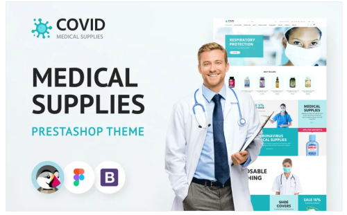 COVID - Medical Supplies eCommerce Template PrestaShop Theme