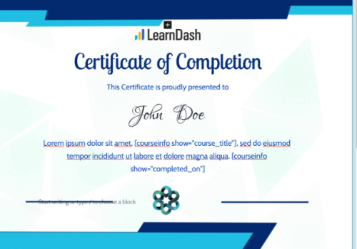 LearnDash LMS Certificate Builder Add-on