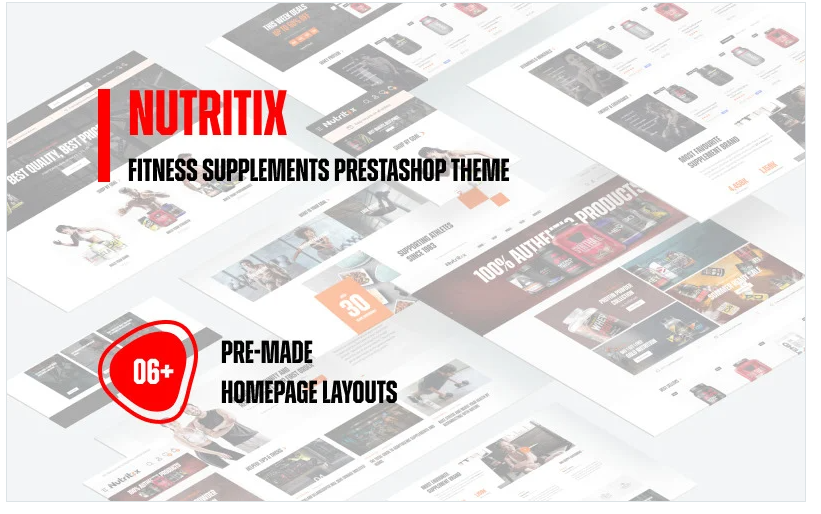 Leo Nutritix - Fitness Supplements Prestashop Theme