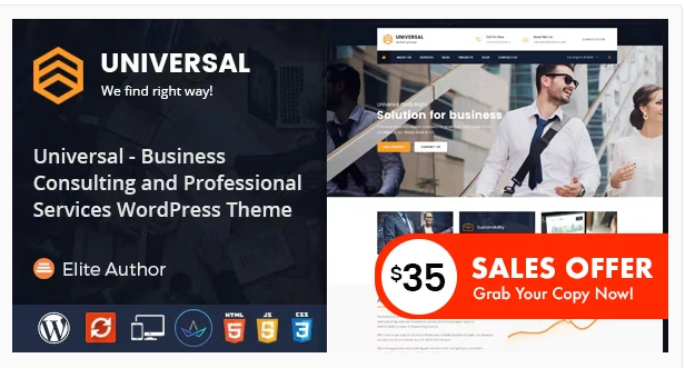 Universal - Business Consulting and Professional Services WordPress Theme