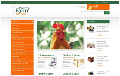 Poultry Farm Supplies PrestaShop Theme