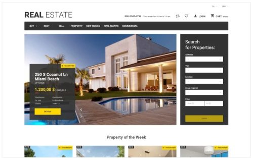 Real Estate Business PrestaShop Theme