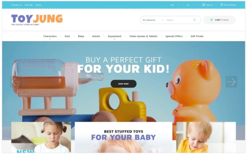 ToyJung - Plaything Store Bootstrap Ecommerce Clean PrestaShop Theme