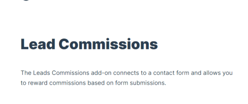 SliceWP – Lead Commissions Add-On