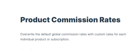SliceWP – Product Commission Rates Add-On