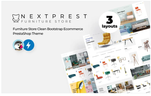 Nextprest - Furniture Store Clean Bootstrap Ecommerce PrestaShop Theme