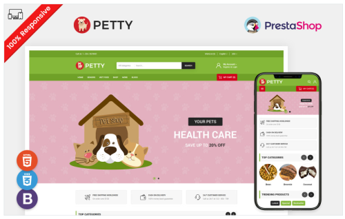 Petty - Pet Store PrestaShop Template