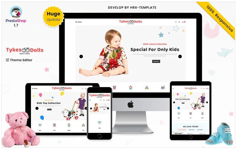 Tykes Dolls Mega Children Fashion Kids Store Prestashop Premium Themes