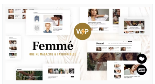 Femme - An Online Magazine & Fashion Blog WordPress Theme + RTL